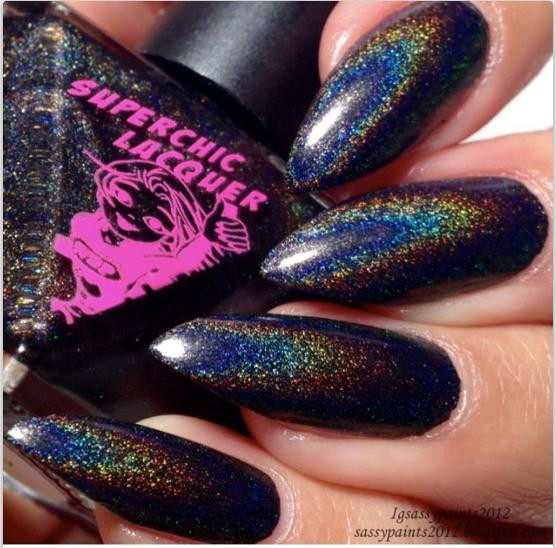 what does it mean to wear black nail polish?