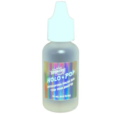 Holo-POP Polish Rub, small bottle of holographic polishing product for car detailing.