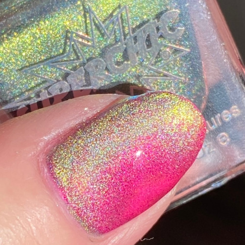 Sublime Calico Holographic Multichrome Magnetic Cat Eye Topper Nail Polish 