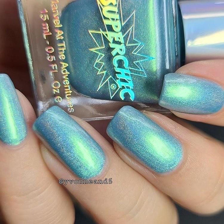 Gunmetal Black Holo Nail Polish