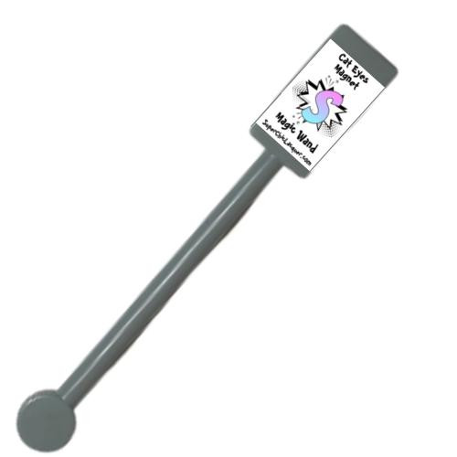 Cat Eye Magnetic Wand - Strong - Double-Headed, gray magnetic wand with a rectangular label on top showing product name and image.