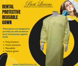 DENTAL PROTECTIVE REUSABLE YELLOW GOWN