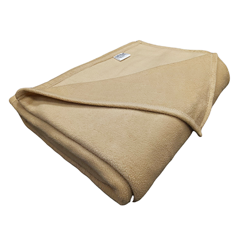 Fleece Blankets 66x90" Twin Size Tan Color ( 4 Pieces)