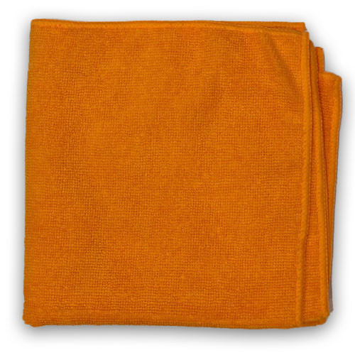 Microfiber Cloth 16x16" Orange (200 Pieces/Box)