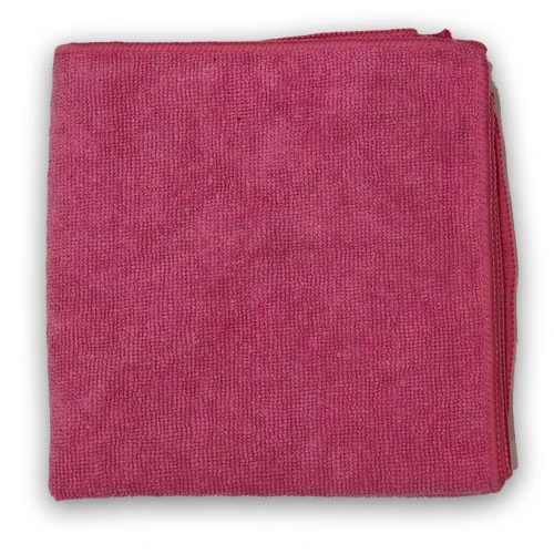 Microfiber Cloth 16x16" Pink (200 Pieces/Box)