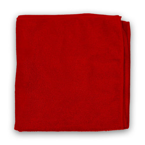 Microfiber Cloth 16x16" Red (200 Pieces/Box)