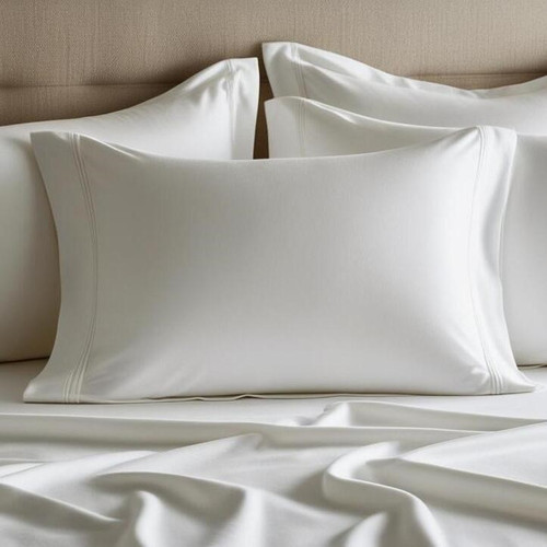 T300 Thread Count Pillow Cases 42x46" King White  ( 1 Doz/12 Pieces )
