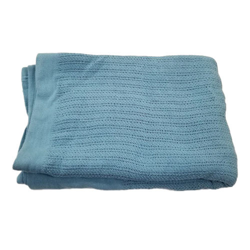 Thermal Blankets 72x90" Blue (6 Pieces) - Leno Weave