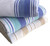 FLANNEL BLANKETS 72X90 - WHITE/GOLD STRIPES