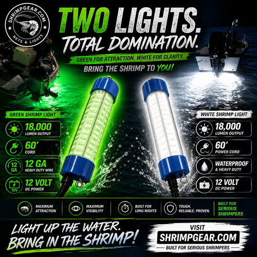 Green & White Shrimping/Fishing Lights