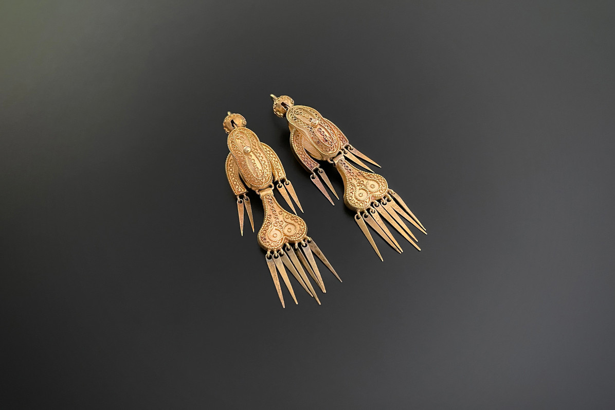 Victorian Gold Earrings