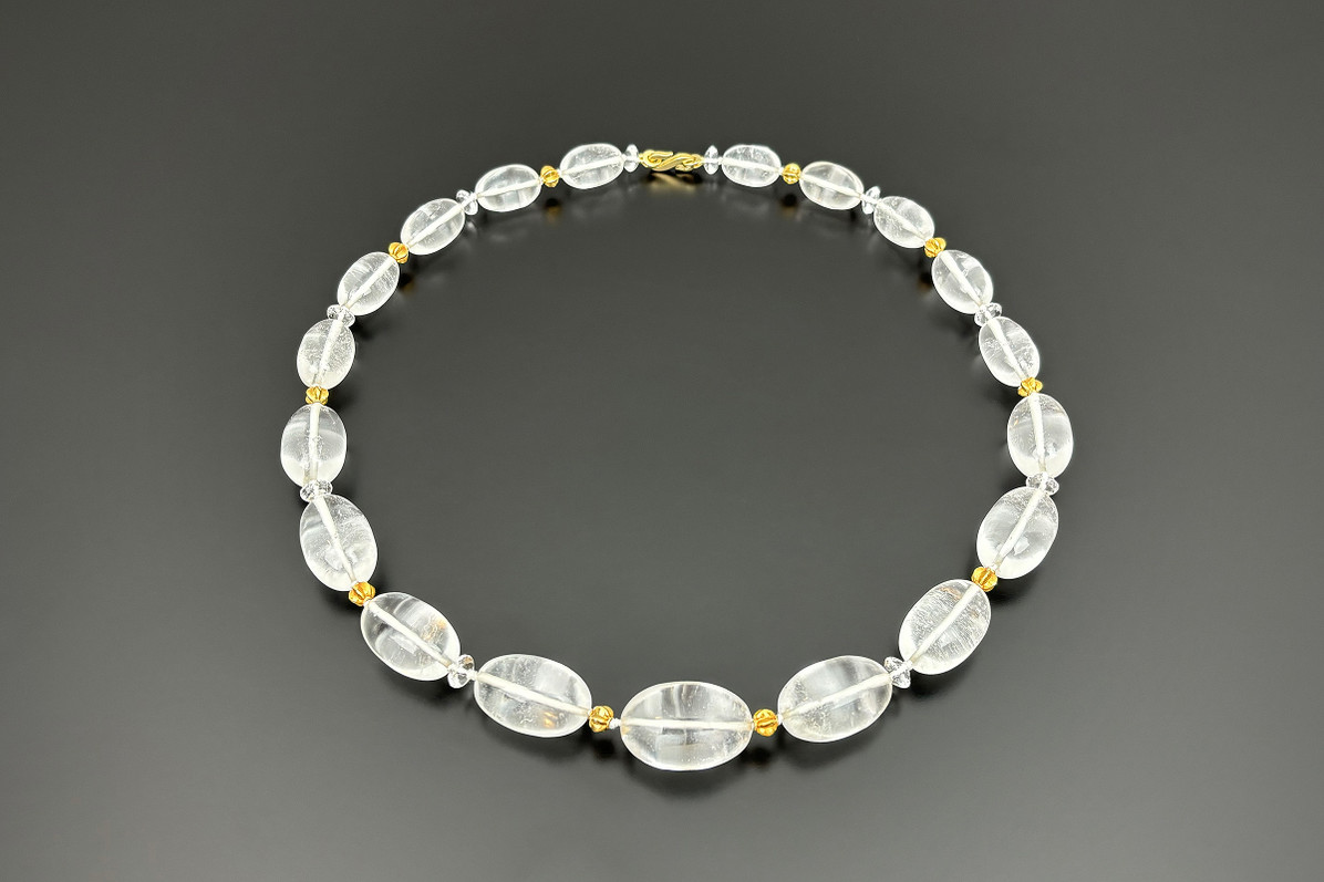 Rock Crystal Bead Necklace
