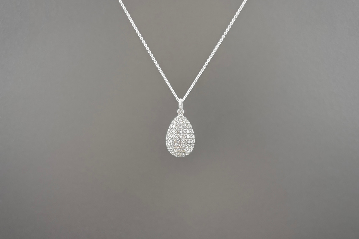 Kozminsky Diamond Egg Pendant