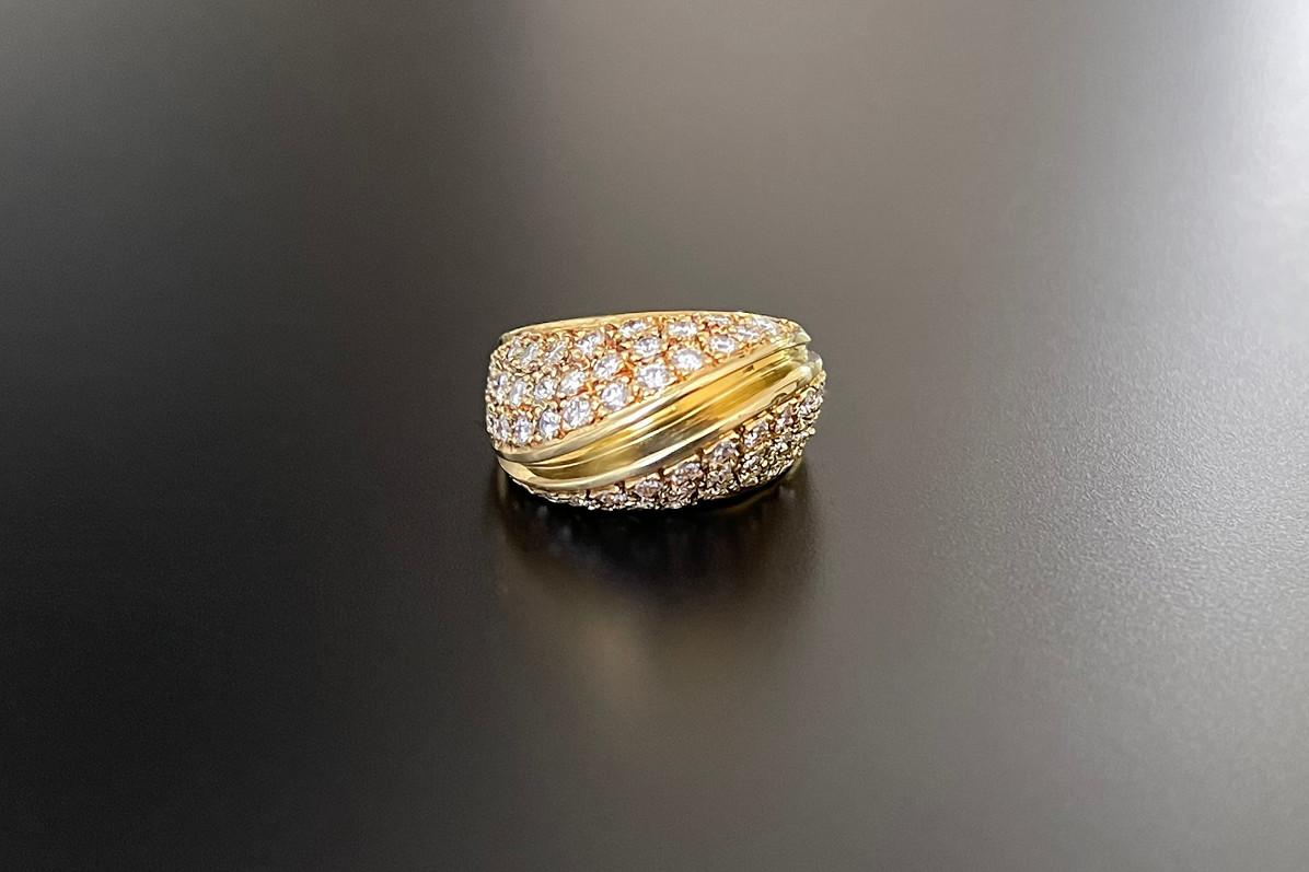 A Sensational Gold and Diamond Cocktail Ring