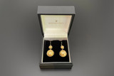 A Stylish Pair of Gold Ball Drop Earrings
