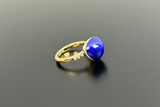 A Candy Lapis Lazuli and Diamond Ring
