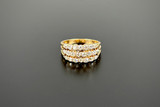 Triple Row Antique Diamond Ring
