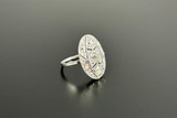 A Superb Belle Epoque Diamond Plaque Ring
