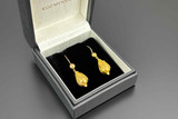 A Beautiful Pair of Etruscan Revival Style Gold Earrings