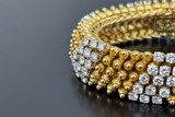 Vintage gold and diamond bracelet circa 1940s