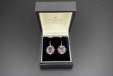 Antique  Amethyst and Gold Earrings
