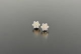 A Darling Pair of Diamond Cluster Earrings