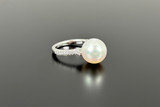 A Sumptuous South Sea Pearl and Diamond Ring