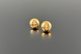 Antique Gold and Diamond Stud Earrings
