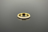 Diamond Half Eternity Ring in yellow gold
