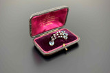 Antique Aquamarine and Diamond Halley’s Comet Brooch