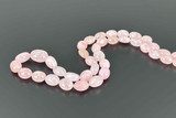 Pink morganite bead necklace