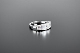  Vintage Seven Stone Emerald Cut Diamond Band
