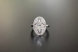 Art Deco Style Diamond Plaque ring
