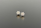 A Darling Pair of Diamond Cluster Earrings
