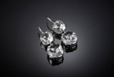 Kozminsky Large Double Drop Rock Crystal Earrings in Silver.
Cushion cut rock crystal suspending a larger cushion cut drop.
Hook fitting.
Sterling Silver and Rhodium Plated.