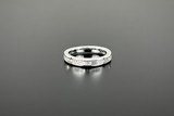 Diamond Eternity Band with baquette cut and round brilliant cut diamonds in 18ct white gold