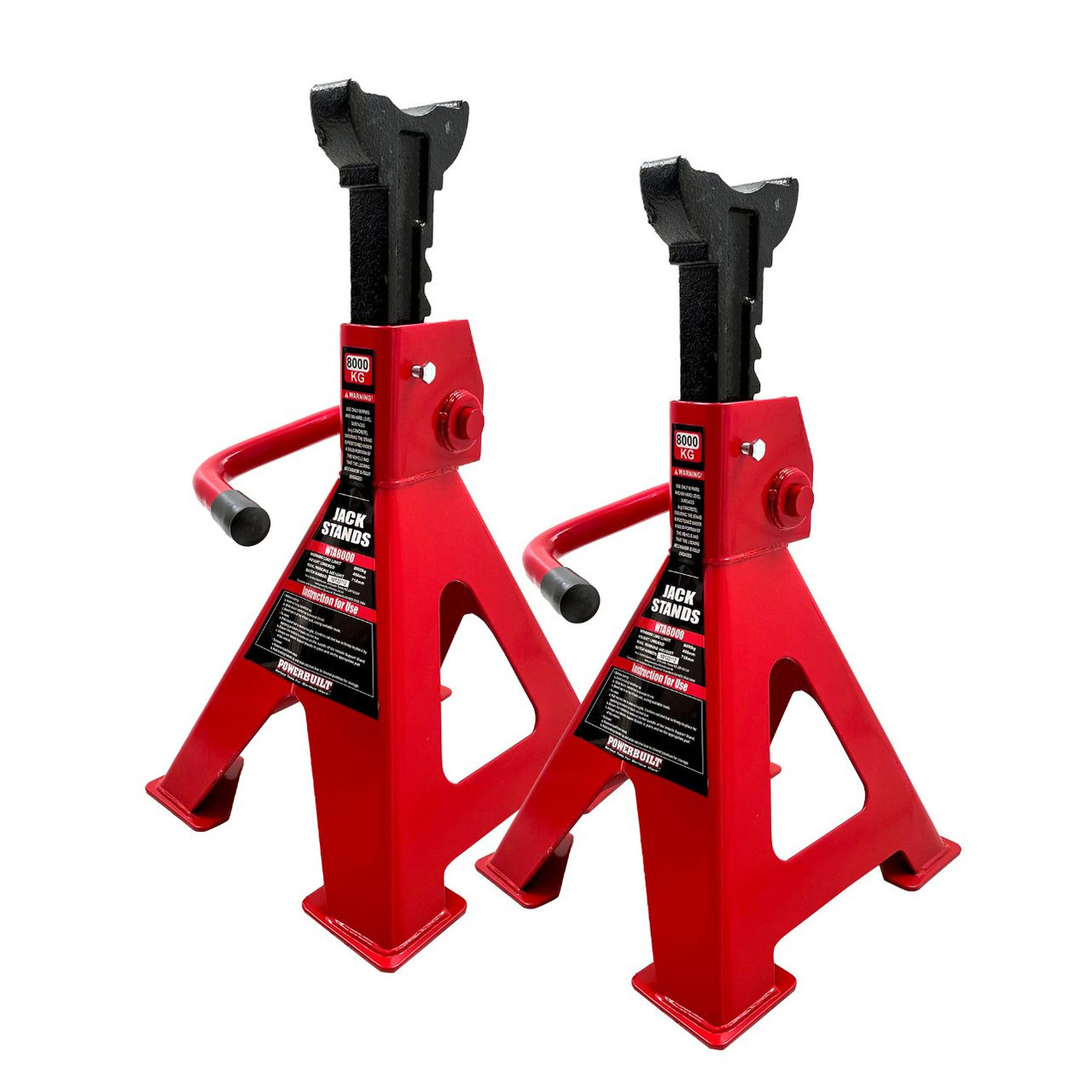 Powerbuilt Axle Stand (Pair) Double Safety 8000kg - TWL NZ