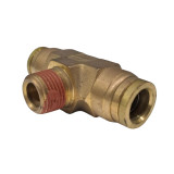 Brass Male Branch Tee 1/2" Tube x 3/8" Male NPT - 72IM8/6N