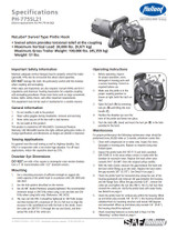 Pintle Hook Assembly -3" Swivel Secondary Lock (775) - PH-775SL21