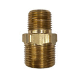 Brass Reducing Hex Nipple 3/4" x 1/2" NPT - 6003