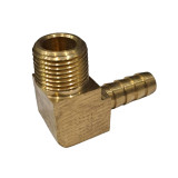 Brass Hosetail 90° 3/8" Hose x Male 3/8" NPT - 125NPT6/6/90