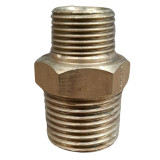 A73 - Brass Reducing Hex Nipple