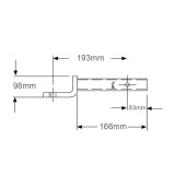 Towbar Mount Fixed 193mm - PRO7012