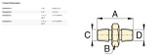 Enerpac Hexagon Nipple 1/4"NPTF 700Bar - FZ-1608
