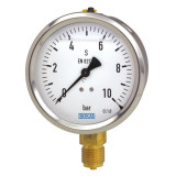 Wika 63mm Pressure Gauge 1000kPa Dual Scale 1/4" L/F Bottom - WG7090