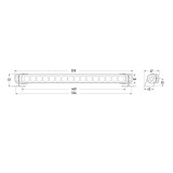 Hella LED Light Bar 470 - Hybrid Work Lamp - 1599HD