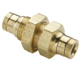 Brass Push-In Bulkhead Union 1/4" Tube - 62BHIM4