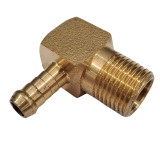 Brass Hose Tail 90° Elbow 3/8" Hose x 1/2" BSP Male - BP6-0608