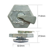 Tridon Radiator Cap - CP Large Bayonet 10/70 - CP1070L