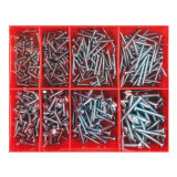 Champion S/T Slotted Pan Head ZP Screw Assortment 400pc - CA560